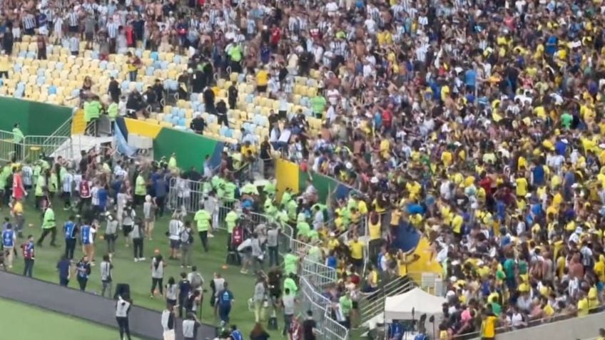 Brasil derrotado pela Argentina em noite violenta no Maracanã, Futebol