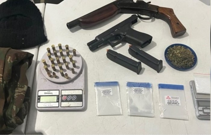 Petrolina (PE): 5º BPM apreende armas de fogo e drogas no bairro Cosme e Damião