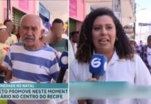 “Não tinha nada para comer”, repórter chora ao vivo com declaração de idoso em almoço solidário de Natal
