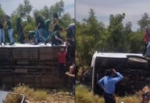 Ônibus tomba no Projeto N6 em Petrolina (PE); veículo transportava trabalhadores rurais