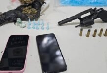 Casal é preso com arma de fogo e drogas em Juazeiro (BA)