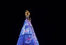 Imagem iluminada de Nossa Senhora Aparecida vira ponto de visitação no Natal Luz de Petrolina