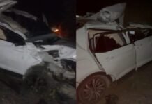 Mulher de vereador colide com caçamba sem sinalização na BA-210, em Sento Sé (BA)