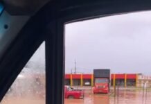Muita chuva em Lagoa Grande (PE); veja situação da Avenida Nilo Coelho