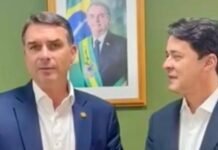 Eleições 2026: Flavio Bolsonaro anuncia Anderson Ferreira candidato a senador em Pernambuco; veja o vídeo