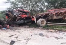 Caminhões batem de frente na BR-232, no Agreste de Pernambuco, e motoristas morrem