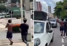 Estudantes de direito atacam homem em situação de rua com arma de choque em Belém (PA)