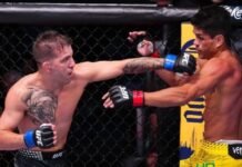 Americano batalha, vence Jafel Filho no UFC em Las Vegas