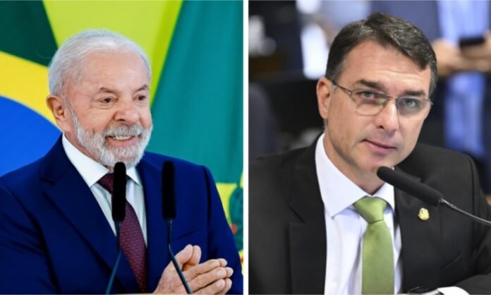 lula e flavio bolsonaro