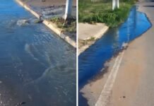 Deu no Programa Edenevaldo Alves: Água de esgoto jorra em Avenida do Antônio Cassimiro em Petrolina (PE)