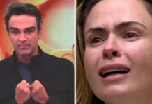 Tadeu Schmidt quebra protocolo e compartilha luto com Ana Paula no BBB 26