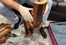 Mulher é presa no Aeroporto do Recife com 6,8Kg de cocaína escondidos dentro de tabuleiro artesanal