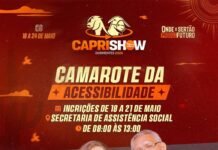 Prefeitura de Dormentes abre inscrições para Camarote da Acessibilidade da Caprishow 2026
