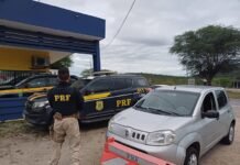 PRF recupera veículo furtado e prende motorista por suspeita de receptação em Sertânia (PE)