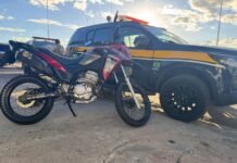 Moto roubada no Recife (PE) é recuperada pela PRF em Petrolina (PE)