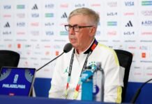 “Vamos fazer um jogo diferente, com muito mais qualidade”, diz Ancelotti sobre jogo contra o Haiti