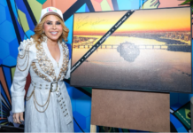 Joelma apoia ação solidária do Transforma Petrolina e assina obra para leilão beneficente