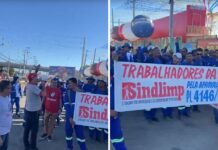 Petrolina (PE): Trabalhadores da limpeza urbana fazem protesto e coleta de lixo em alguns bairros pode ser atingida
