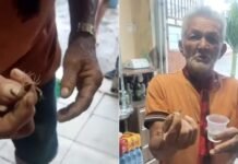 Homem come escorpião vivo com dose de cachaça em Santa Cruz, no Agreste de Pernambuco