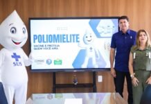 Prefeito Simão e primeira-dama Alinne Durando convocam pais para atualizar vacinação de crianças contra a poliomielite