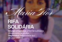 Rifa Solidária arrecada recursos para cirurgia ortopédica de Maria Flor