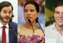 Raquel Lyra afirma que Miguel Coelho (União Brasil) e Túlio Gadêlha (PSD) serão seus candidatos ao Senado