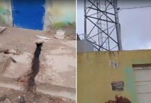 “Derrubando tudo, aqui tem torre e tenho medo dela cair”; morador do Santa Luzia faz apelo à Prefeitura de Petrolina