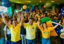 Carlos Britto e Lara Cavalcanti inauguraram em Petrolina (PE) comitê com presença do candidato ao Senado Mendonça Filho