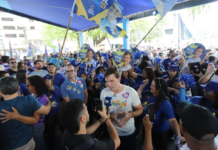 Comitê 44 é inaugurado com casa cheia e reúne forças políticas de Miguel, Fernando Filho e Antonio Coelho no Recife (PE)