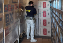 Carga de cigarro paraguaio avaliada em R$ 1 milhão é apreendida pela PRF em São Caetano (PE)