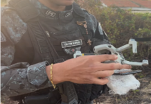 Drone com celular e maconha que seriam enviados à Penitenciária de Petrolina (PE) cai próximo ao presídio