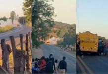 Criminosos explodem carro-forte no Maranhão e moradores filmam momento do ataque