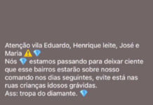 Mensagem com suposta ameaça a moradores circula em grupos de WhatsApp em Petrolina (PE)