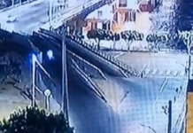 Motoqueiro bate em mureta ao tentar subir rampa da Ponte Presidente Dutra, em Juazeiro (BA)