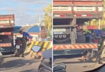 Juazeiro (BA): Acidente entre moto e caminhão na descida da Ponte deixa trânsito lento