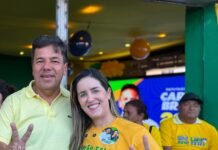 Lara Cavalcante e Mendonça Filho fazem carreata neste sábado (26) em Petrolina