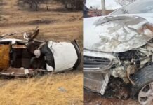 Homem morre e três ficam feridos após acidente na BA-210 próximo a Sobradinho