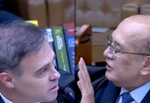 Aos gritos, Mendonça e Gilmar Mendes batem boca no STF: “Pode chorar”