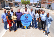 Simão Durando inaugura novos canteiros na Avenida 12 do bairro Santa Luzia em Petrolina (PE)