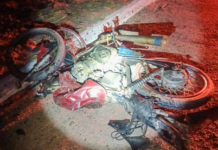 Colisão entre motos deixa dois mortos e uma delas pega fogo, em Araripina (PE)