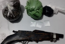 Policiais militares apreendem arma de fogo e mais de 1 kg de drogas no bairro Pedra Linda em Petrolina (PE)