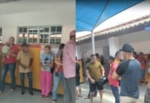 Eleitor reclama de filas grandes e poucas urnas para os eleitores na Escola Jacob Ferreira