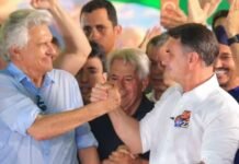 Caiado declara apoio a Flávio Bolsonaro no 2° turno