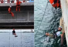 Dia da Paralisia Cerebral: Adolescentes descem de rapel na Ponte Presidente Dutra