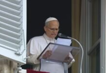 Papa Leão 14 faz primeira aparição pública na janela do Vaticano após cirurgia